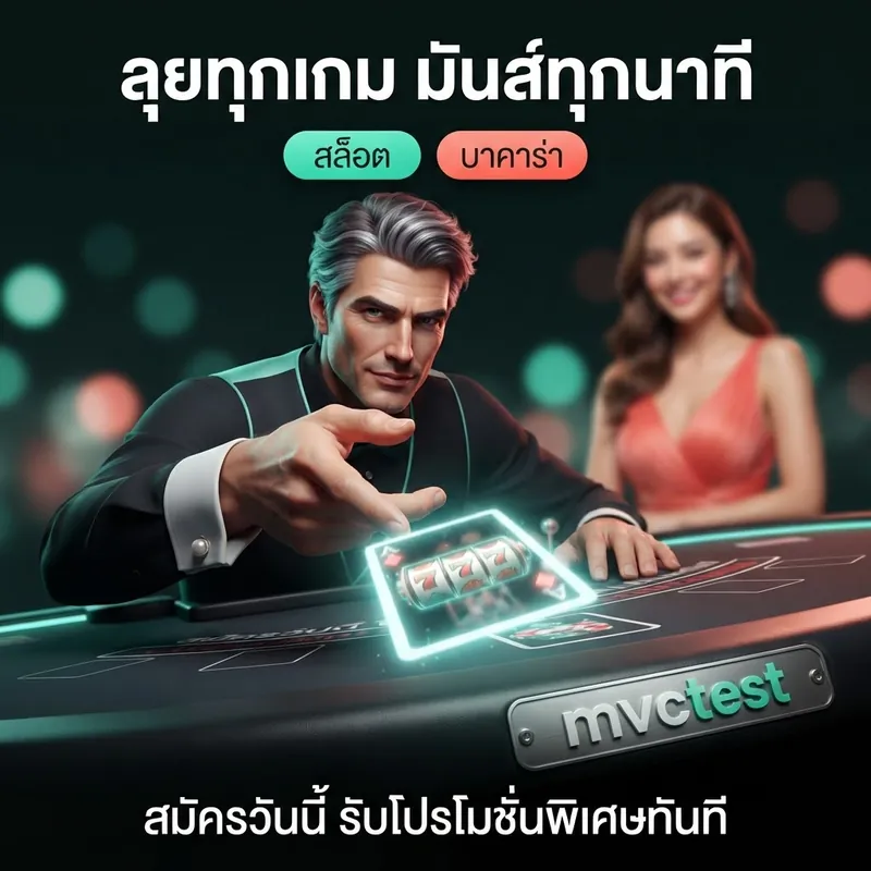 mvctest ลุยทุกเกม สล็อตและบาคาร่าออนไลน์